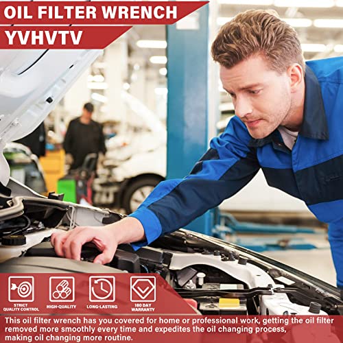 2Pcs Adjustable Oil Filter Wrench Removal Tool | Universal Oil Filter Cap socket Wrench, 60-80mm & 80-105mm Oil Filter Wrench
