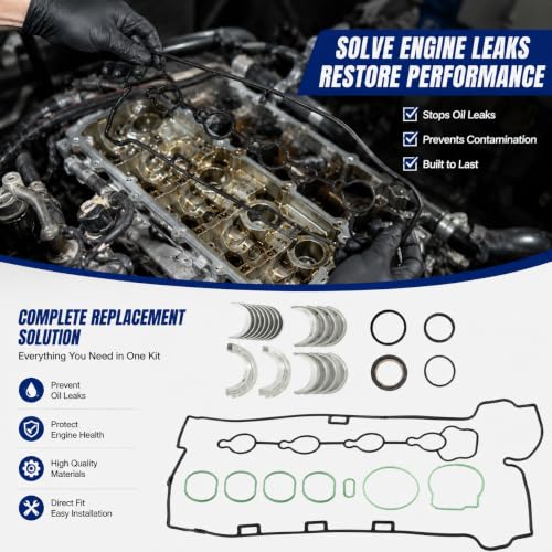 2.4L Timing Chain Kit Hesd gasket Set Fit For Buick Chevy GMC 2010-2017 | Fit For Buick LaCrosse Regal Verano Chevy Equinox Malibu Impala Orlando Captiva GMC Terrain 2010-2017 L4 24449448 12621505 - size: Timing Chain Kit wit Gasket Set for GM LAF 2.4L