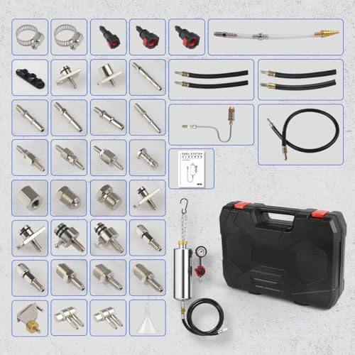 CMTOOL Fuel Injector Cleaner Kit, Automotive Fuel System Cleaning Kit, 1000ML Non-dismantle Cleaner Machine Tool for Auto Catalytic Converter/Intake Valve/Throttle Body