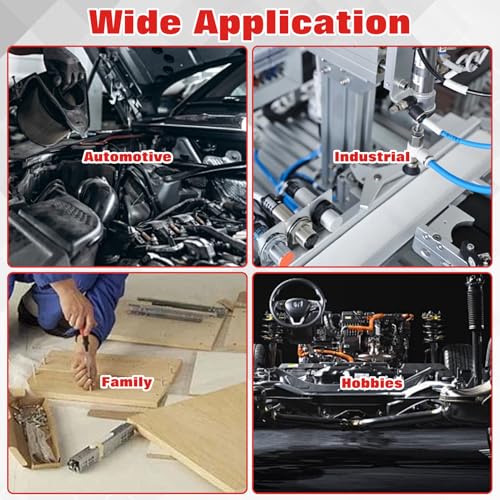 10PCS Mini Wrench Set Standard SAE 5/32"-7/16" | Black Electrophoretic Coating, Portable Pouch and Key Rings, Ignition Wrenches Open End and Box End Combination Wrench Set - size: SAE