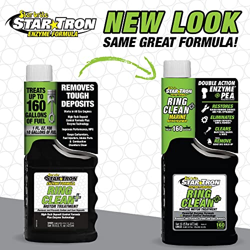 Star Brite Star Tron Ring Clean Plus Deposit Control - Cleans Injectors, Valves, & Entire Engine to Restore Power & Efficiency - 16 OZ Treats 160 Gallons (095616) - style: 16 Ounce