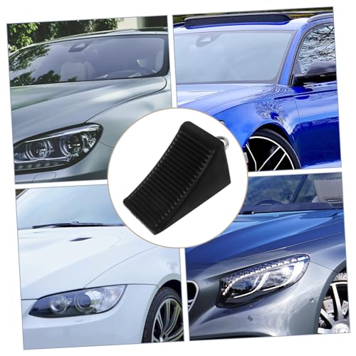 ABOOFAN Heavy Duty Rubber Wheel Chock Set Portable Non-Slip Tire Stopper for Cars RVs and Trailers Sturdy Adjustable Ramp Wedge for Travel and Camping
