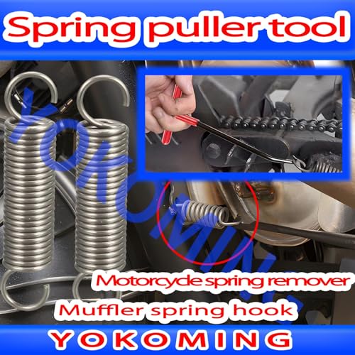 Spring Puller Tool Seal Puller 6pcs for Automotive Oil Seal O-Ring Seal Gasket Hook and Pick Set Motorcycle Spring Puller Tool Mechanic Pick Set - size: Red(6Pcs)