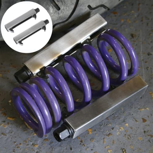 Motorcycle Spring Compressor Tool 800kg Capacity Carbon Steel Shock Absorber Removal Kit for Fork Suspension Repair with 17mm Hex Drive