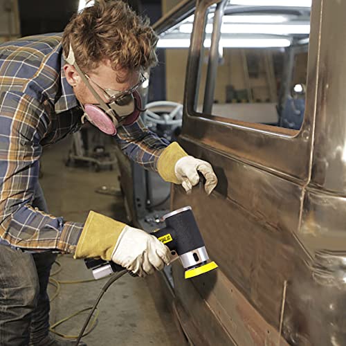 Mini Air Sander,Random Orbital Air Sander Kit,Mini Pneumatic Sander for auto sanding tools kits with 1/2/3inch Polishing Sponge & Wool Pads Sandpapers (1"2"3" Sander Kit) - color: 1"2"3" Sander Kit