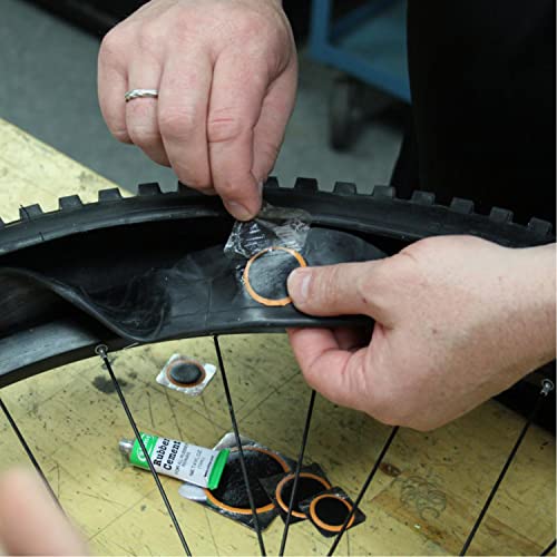 Slime 1022-A Tube Rubber Patch Kit, for Bikes and Other Inflatables, Contains, 5 Patches, Scuffer and Glue - size: 5-Count, style: Rubber Patch Kit