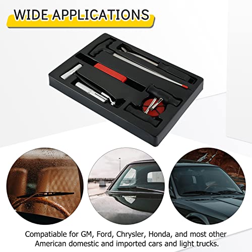 7PCS Windshield Removal Tool Kit | Automotive Wind Glass Remover Hand Tool,Windscreen Remover Set for Classic Vintage Car