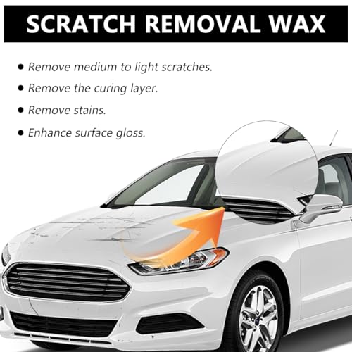 2PCS Scratch Remover for Vehicles, 2026 New Car Scratch Repair Paste Scratch Remover Kit with Wipe Sponge, Car Polishing Wax Scratch Remover for Deep Scratches - size: 2 PCS