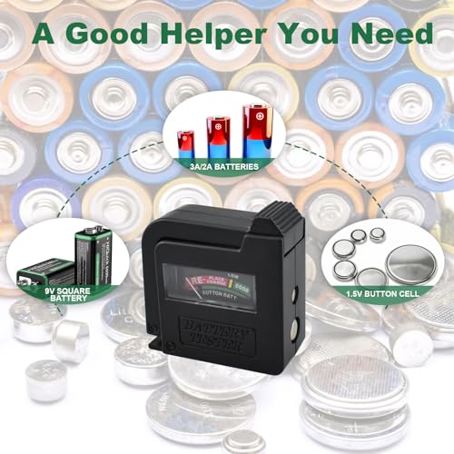 1Pc BT-860 Universal Small Battery Volt Tester Checke | High Accuracy Portable Digital Battery Capacity Monitor for AA AAA C D 9V 1.5V Batteries