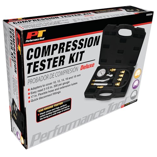 Performance Tool W80584 Deluxe Compression Tester Kit - style: Deluxe Compression Tester Kit