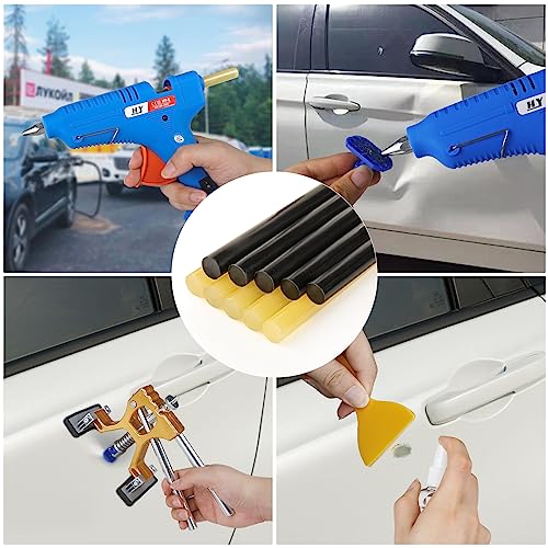 Bitlyle Dent Puller Hail Remover Kits,129pc Professional Car Paintless Dent Removal Tools,Slide Hammer 2 in 1 T-Bar, Adjustable Dent Lifter,Bridge Puller for Auto Body SUV Dings Damage DIY Removal