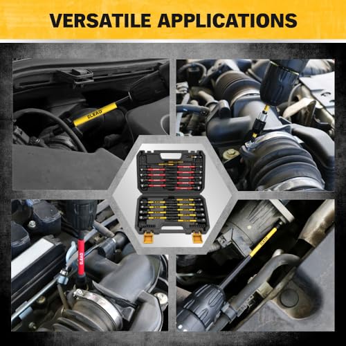 Magnetic Nut Driver Bit Set, 35-Piece Extra Long Nut Driver Set for Impact Drill, Metric & SAE, PH1 & PH2 Screwdriver Bits 1/4 Drive Shank Adapter Extension, Durable for Professional Projects - style: 35-Piece Nut Driver Set