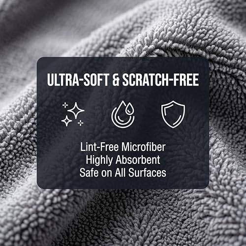 Complete Car Detailing Kit 15 Pieces, Includes Wash Mitt, Microfiber Towels, Wheel Brush, Detail Brushes & Portable Carry Bag