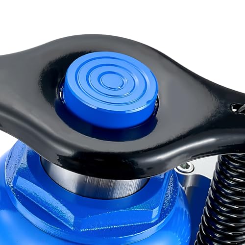 VEVOR Air Hydraulic Bottle Jack, 32 Ton/70500 LBS, Hydraulic Floor Car Jack with Manual Hand Pump, Heavy Duty Pneumatic Bottle Jack Hoist for Auto Truck Travel Trailer Repair Lift - size: 32T Air Hydraulic