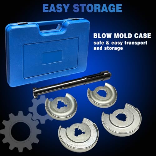 Suspension Coil Spring Compressor Repair Tools Set, 5PCS Internal Coil Strut Spring Compressor Front Rear Axle Repair Tool Kit Compatible for Mercedes Benz
