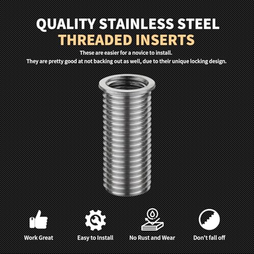M11X1.5 Metric Thread Repair Kit with Insert HSS Drill, Tap, Counterbore, Installation Driver, 10PCS Stainless Steel Insert M11X1.5X30MM