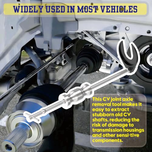 Universal CV Axle Removal Tool Set with Inner CV Axle Puller Tool and CV Joint Puller Propshaft Separator Tool and 3.75 inch CV Axle Shaft Puller Tool (QP-CV-4-in-1) - style: QP-CV-4-in-1