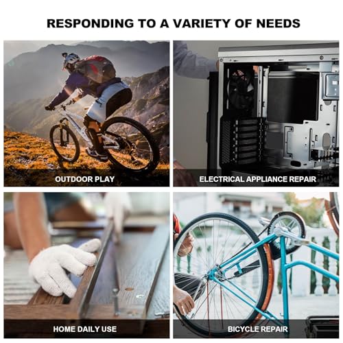 HAUTMEC 9 in 1 Bike Multitool, Mini Bike Repair Tool Kit for Road and Mountain Bikes, Lightweight Stainless Steel Bike Tool With 2/3/4/6mm Inner Hexagon and Phillips Screwdriver Multitool HT0418-BT - color: 9-in-1 Mini
