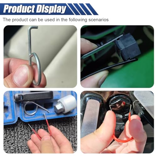 3PCS Car Wheel Lug Cap Removal Tool Set, Universal Car Wheel Bolt Cap Removal Tool Hook & Nut Caps Lug Puller, 3 Type Car Wheel Hub Bolt Nut Cover Remover for Most Vehicles