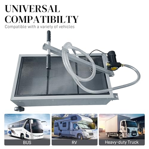 20 Gallon Low-Profile Oil Drain Pan with Electric Pump, Gray | Low-profile oil drain pan includes an electric pump, T-handle and J-hook for easier oil changes on cars and trucks. - color: Gray, size: 20 Gallon