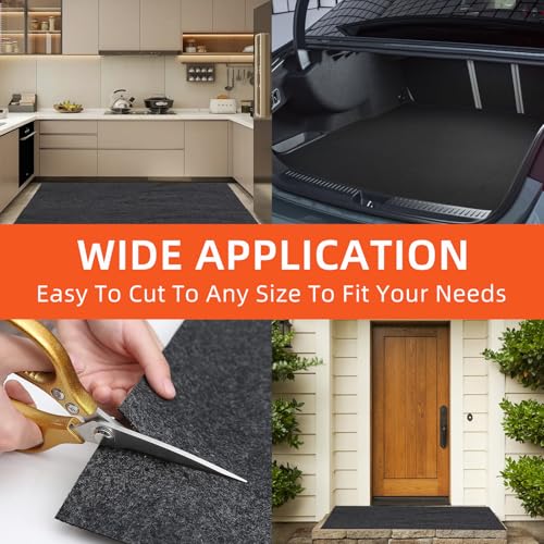 Garage mats for Floor Upgraded, 17 x 7.4 Ft, Garage Floor mats for Under car, Oil Spill mat, Absorb Oil Quickly,Reusable, Protects Floor 3mm TPR Non-Slip Thickening