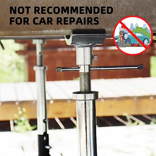 BESTOOL RV Supports Stabilizer Jacks, Travel Trailer Stabilizer Jacks Camper Jack Stands from 17.3" to 30." 1 Pair Capacity 12000 lbs, 2 Pack - color: Black-Dual head RV stabilizer jacks/2PC