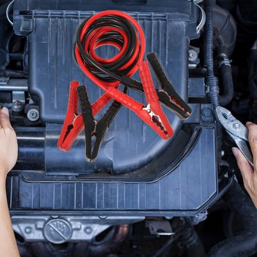 Heavy Duty 1000a Copper Car Emergency Jumper Cables 2.8m Booster Wire with Full Clamp for Suv and Compact Cars Portable Automotive Battery Starter