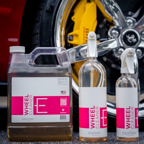 ESOTERIC Wheel Cleaner, Effective Iron Removing Wheel Cleaner, Safe & Versatile Brake Cleaner for Alloy, Chrome, Aluminum, Steel Wheels, Iron Remover, Best Car Detailing Supplies - size: 1 Gallon