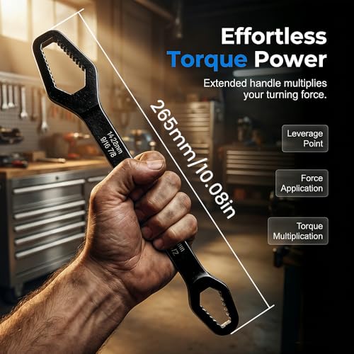 ROWPOZ 4Pcs Double-Ended Multifunctional Universal Wrench, 3mm-22mm Self-Adjusting Wrench Set All in One Tool, Outdoor Riding Home Car Repair Tools for Auto Repair 