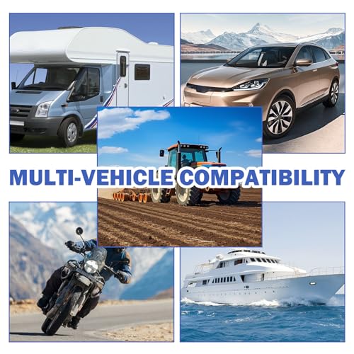Car Battery Testers with LCD Display & LED Indicators,Battery Load Tester 12v Automotive,Universal Car Batteries Testers and Alternator Tester Cars Tools for 12v Vehicles