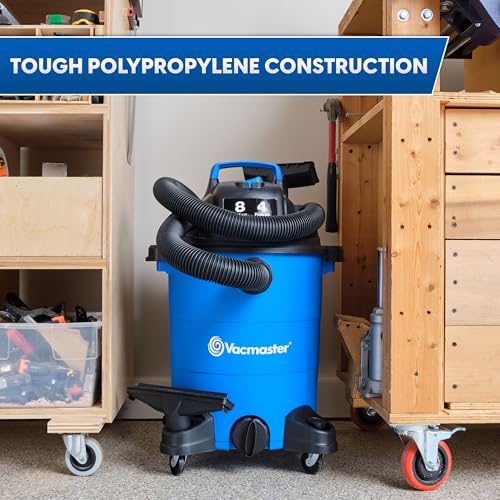 Vacmaster Blue Edition 8-Gallon* 4 Peak HP Wet/Dry Vacuum– VOC809PF - size: 8 Gallon