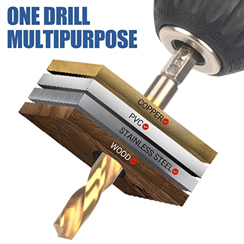 MABLEVI 11 Pieces Screw Extractor Set, Metric Easy Out Bolt Extractor Set, Reverse Drill Bit Extractor Set for Removing Broken Screws, Bolts, and Studs