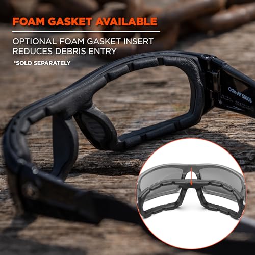 Ergodyne Skullerz ODIN Anti Fog Safety Glasses - color: Smoke Lens, Matte Black Frame, size: Matte Black Frame