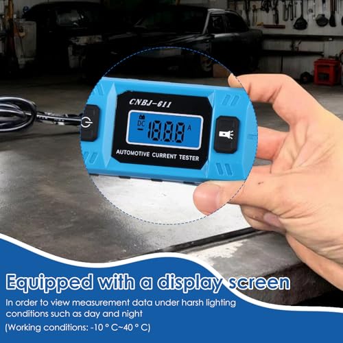 Automotive Circuit Fault Probe Tester, 20A 48V High-Precision Fuse Tester, Car Circuit Probe Checker with Backlit Display & Front Lighting for Various Vehicles (with Test Pen) - color: With test pen