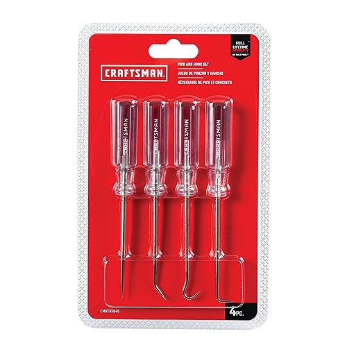 CRAFTSMAN Screwdriver Set, Pick & Hook, Acetate Handle, 4 Piece (CMHT65048)