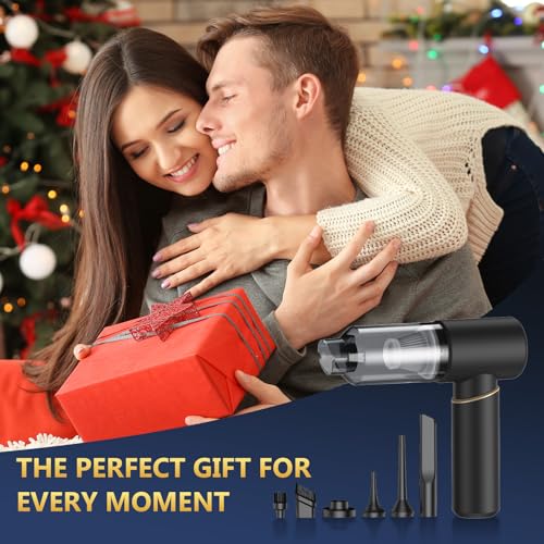 BSRCO Brushless Handheld Vacuum, 15000Pa Strong Suction Car Vacuum Portable Cordless with 2 Modes, 0.67lbs Ultra-Lightweight Mini Hand Vacuum & Air Duster for Home, Keyboard, Pet Hair, Travel