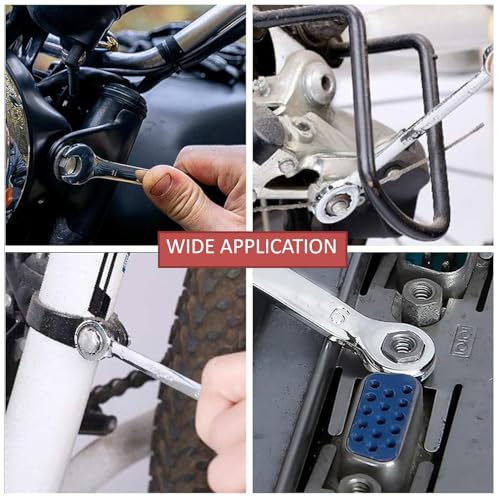 Small Wrench set, 10-Piece Mini Combo Wrench set, Ignition Wrench, Micro&Thin, SAE Size: 5/32", 3/16", 13/64", 7/32", 15/64", 1/4", 9/32", 5/16", 3/8", 7/16", with Unique Wrench Organizer (Red) - size: SAE