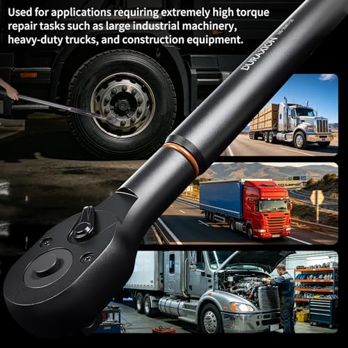 Torque Wrench 3/4-Inch Drive Dual Range Scales 100-950ft.lb/135.58-1288.03Nm, ±3% Precision, 48 tooth Dual-direction Torque Wrenches for Car Truck Maintenance and Product Assembly - size: 【3/4-Inch DR.100-950 FT.LB】