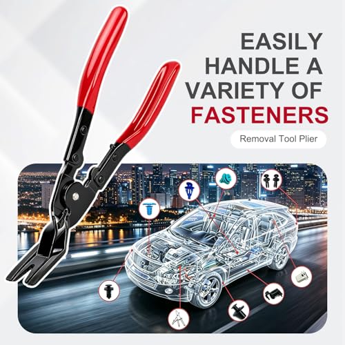 Panel Clip Removal Plier,2026 Upgrade Automotive Door Panel Upholstery Trim Clip,Removal Tool Plier,Push Pin Pliers Trim Removal Tool,Car Accessories (2pcs) - color: 2pcs