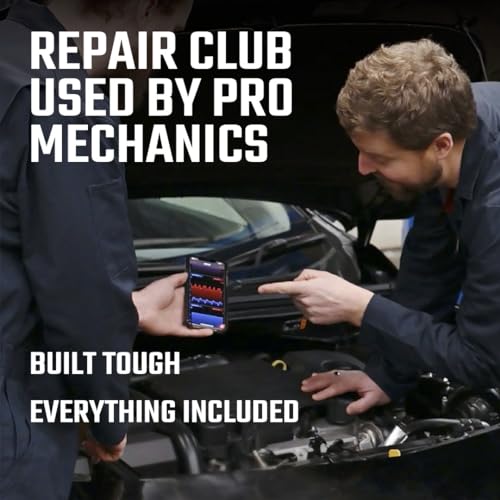 Repair Club Pro OBD II Scan Tool for iPhone and Android - No Subscription Fee - All System OBD2 Scanner All Vehicles 1996+