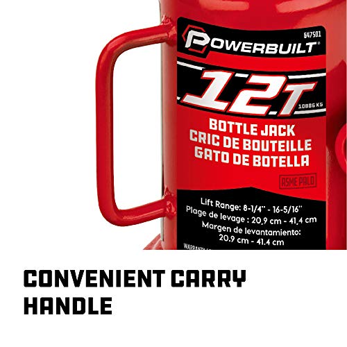 Alltrade 647501 Heavy Duty 12-Ton Bottle Jack - size: 12 Ton