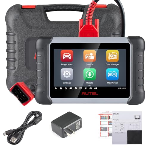 Autel MaxiCOM MK808Z OBD2 Scanner, 2026 Bidirectional Scan Tool Same As MK808S MX808S, Work as MaxiCheck MX900 MK900BT, Active Test, 28+ Service, All System Diagnose, Injector Coding, FCA Autoauth