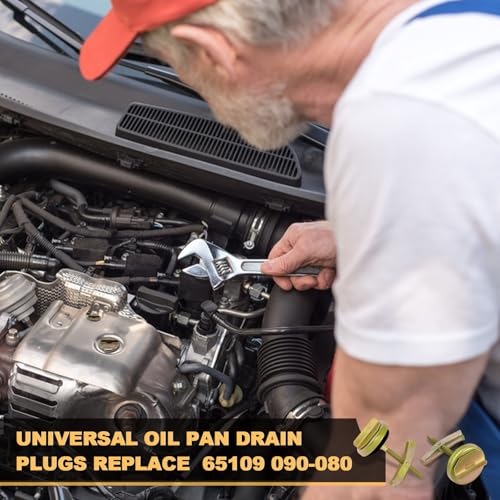 Siptenk 5PCS Universal Oil Pan Drain Plug Replace 65109 090-080 | Oil Drain Plug Fit for 1/2 In. to 3/4 In. or M12 to M18 Hole - color: 5PCS Oil Pan Drain Plug