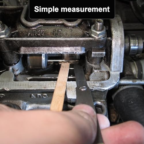 32 Pieces Feeler Gauges 0.001-0.04" (0.03-1.00mm) Tapered Feeler Gauge Set Stainless Steel Thickness Gauges