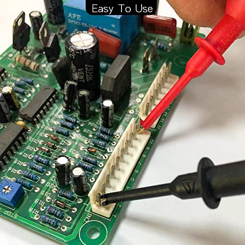 Test Hooks Clips, Multimeter Test Lead Kit Mini Test Hook Clip for 2mm Plug Test Probe Electronic Testing IC Grabber - size: 2MM PLUG