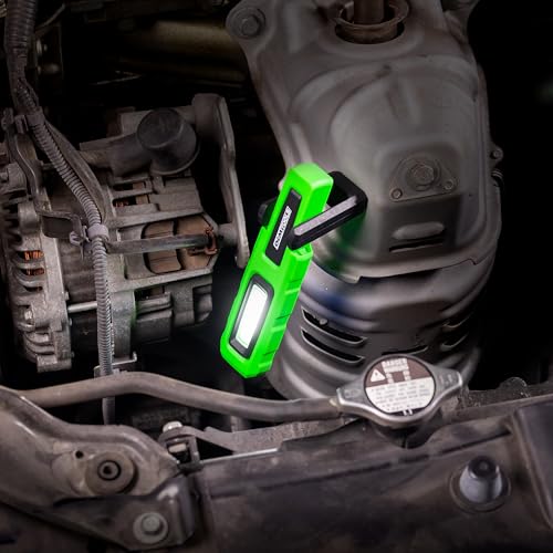 OEMTOOLS 32132 Dual Mode 6" LED Work Light, 200LM LED Flashlight, Gifts for Men, Magnetic, Rechargeable with USB Cable, Adjustable Brightness, Lights for Mechanics - style: 6" 200LM