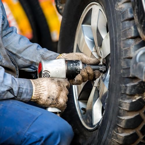 1/2" Drive Impact Socket Set 49 Piece, Standard and Deep Metric Socket (9-25mm, 27, 30, 32mm), Includes Extension Bars, Universal Joint and Adapter, 6 Point Design,Cr-V steel - style: 1/2-49PCS