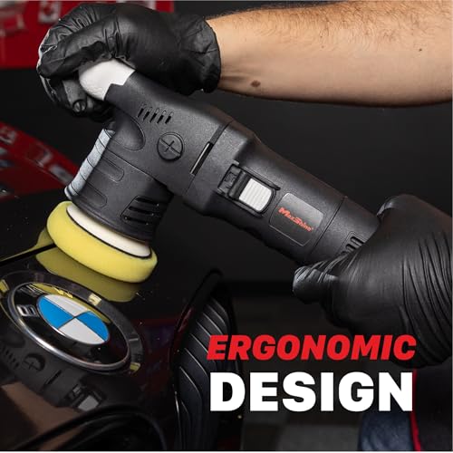 Maxshine 6” M21 Pro & 3” M312 Dual Action Polisher Combo – 21mm & 12mm Car Buffer Set, 6-Speed, 5/16”-24 Thread – Auto Detailing Tool for Cars, Trucks, SUVs & Boats, Swirl & Scratch Removal - color: 3" & 6" Dual Action