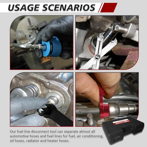 YATOINTO 26pc Fuel Line Disconnect Tool Set with Fuel and AC Disconnect Pliers,Master Quick Disconnect Tool Kit,Fuel Line Removal Tools for GM Trucks,Ford, Air Line,A/C Fuel&Transmission Systems