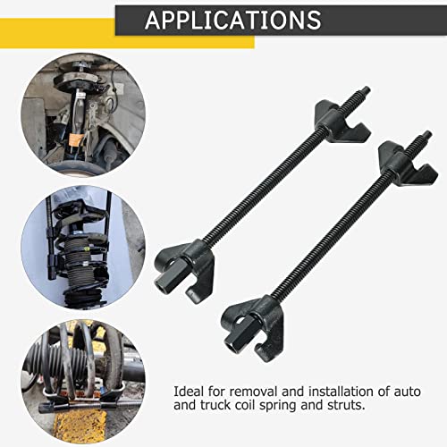 14" Coil Spring Compressor Strut Remover Installer Tool | 2PCS Heavy Duty Auto Suspension Compression Remover Installer Tool Kit